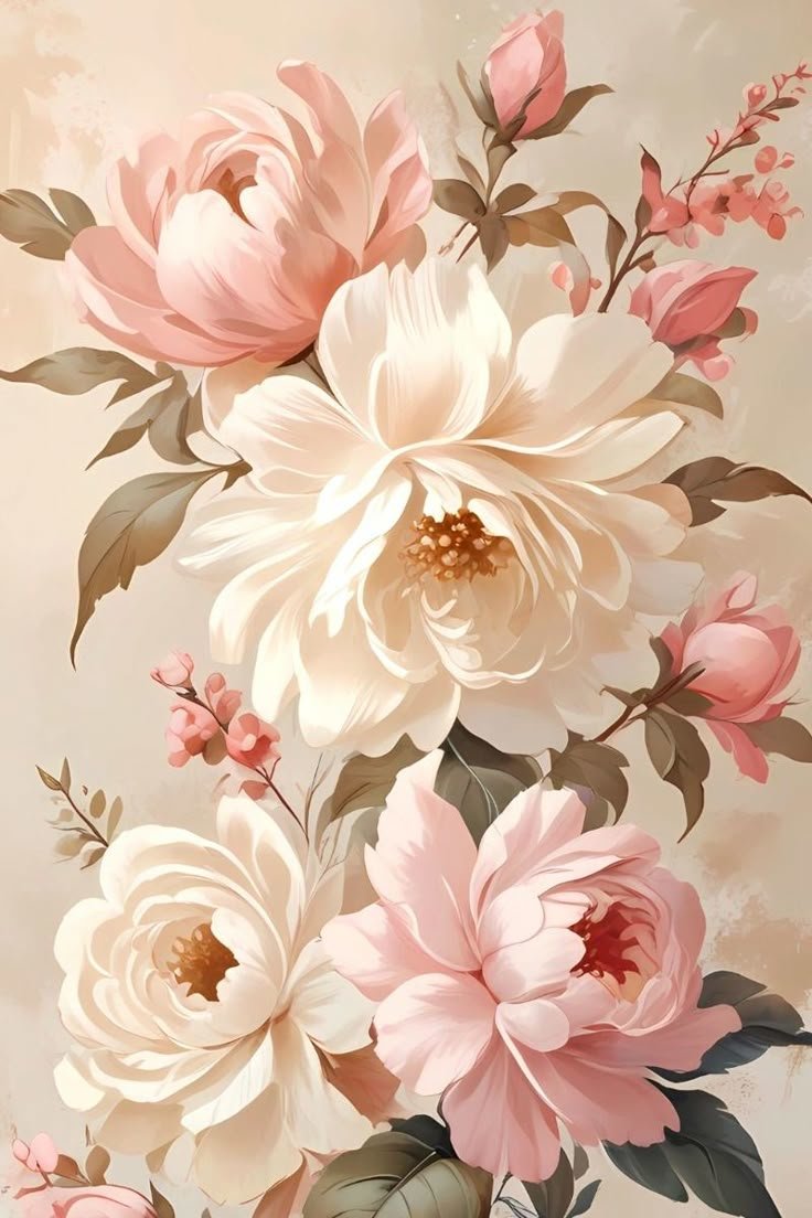 Пионы - нежные пионы, букет пионов, розовые белые пионы - оригинал