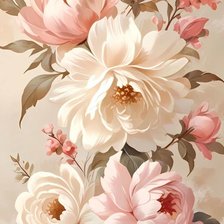 Схема вышивки «Пионы»