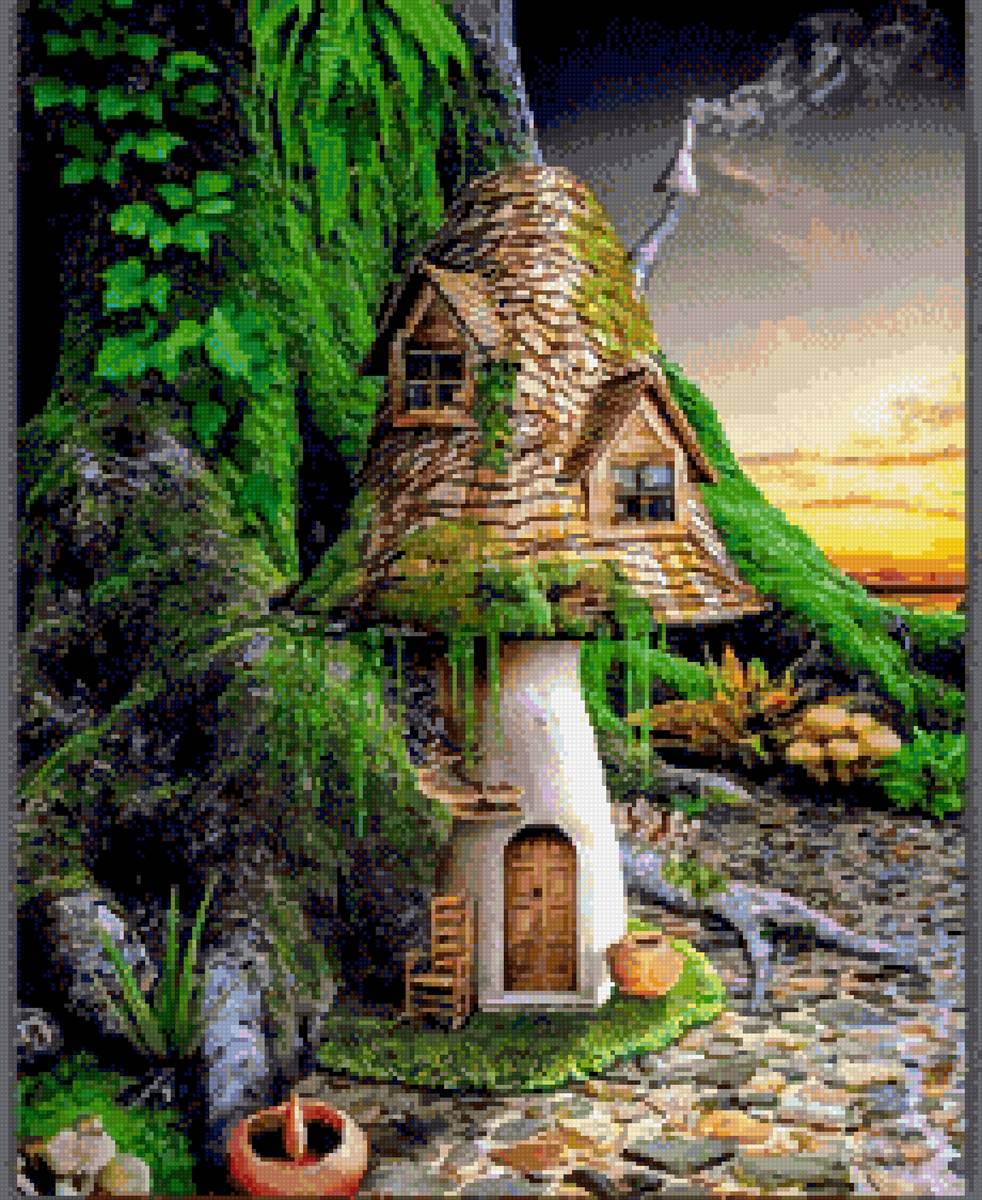 Дом - гриб - предпросмотр