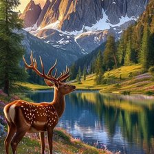 Схема вышивки «Пейзаж»