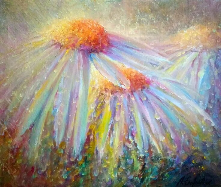 №2873557 - цветы лето ромашки летний дождь - оригинал