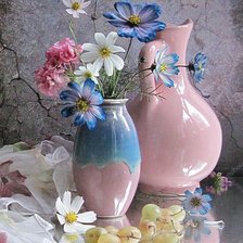 Схема вышивки «Ваза с цветами»