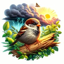 Схема вышивки «Птицы»