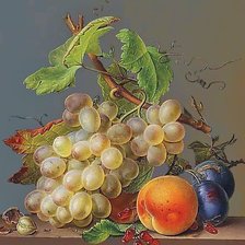 Схема вышивки «Виноградные грозди»