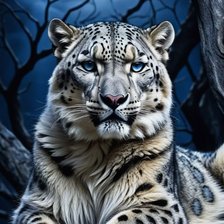 Схема вышивки «Луна и барс»