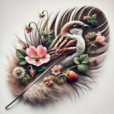 Схема вышивки «Фантазия пера»