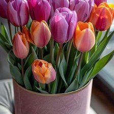 Схема вышивки «Тюльпаны»