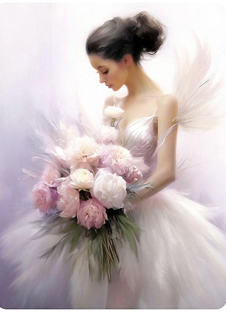 Невеста - невеста, девушка, цветы - оригинал