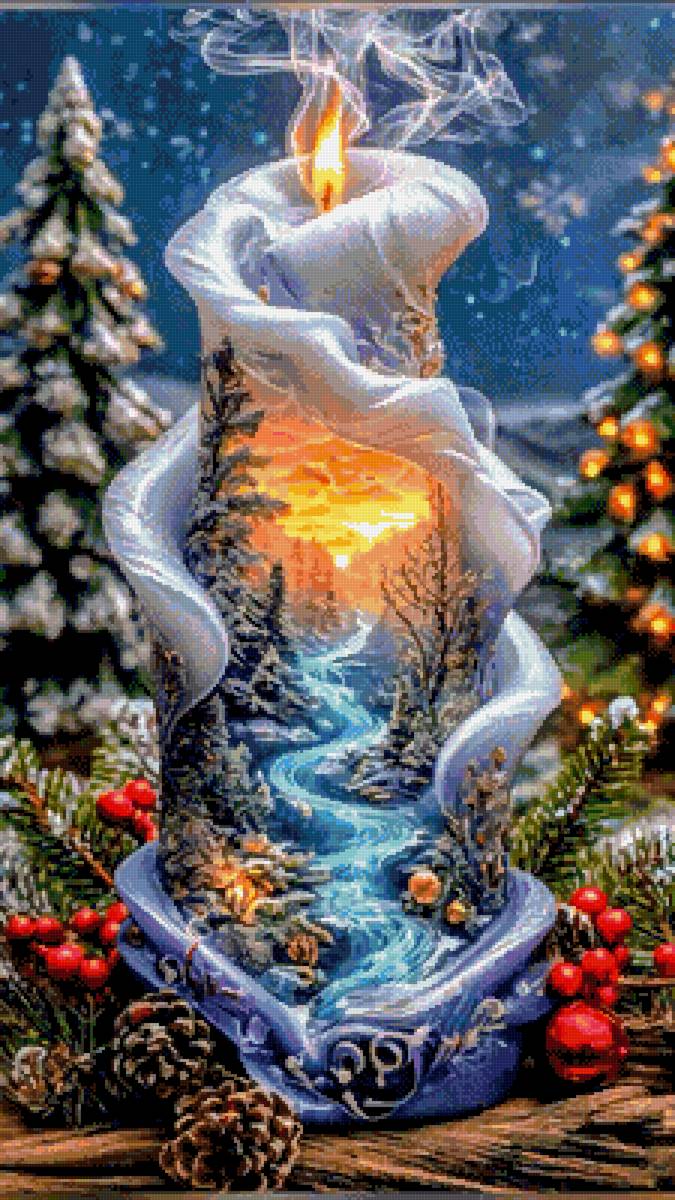 Природа - свеча - предпросмотр