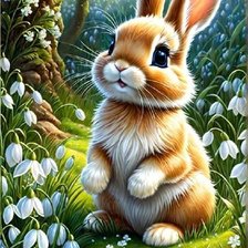 Схема вышивки «Зайка»