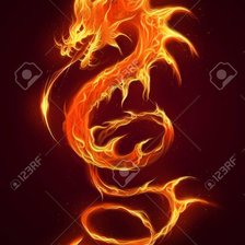 Схема вышивки «Огненный дракон»