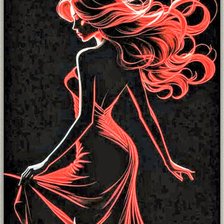 Схема вышивки «Женщина»