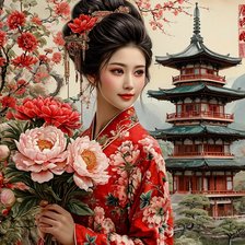 Схема вышивки «Японские мотивы»