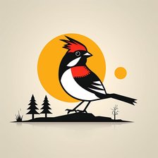 Схема вышивки «дятел»