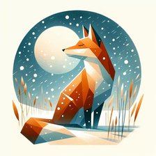 Схема вышивки «лисичка»