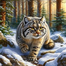 Схема вышивки «На мягких лапах»