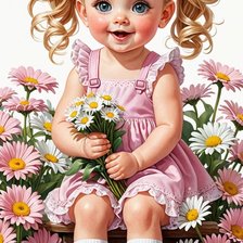 Схема вышивки «девочка»