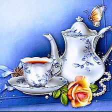 Схема вышивки «Чай»