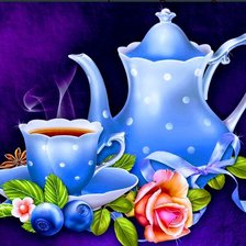 Схема вышивки «Чай»