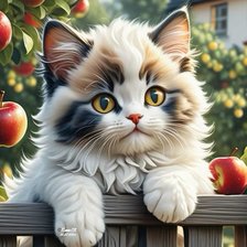 Схема вышивки «котенок»