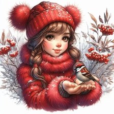 Схема вышивки «девочка»