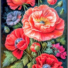 Схема вышивки «Цветы»