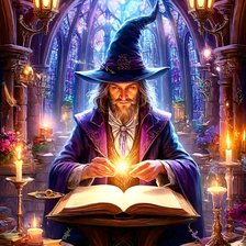 Схема вышивки «Волшебник»