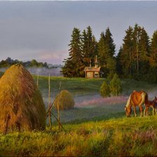 Схема вышивки «Утро Бжезовский В.В.»