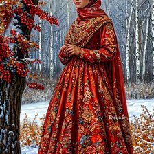 Схема вышивки «Русская красавица 2»