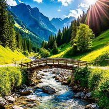 Схема вышивки «Где -то в горах»