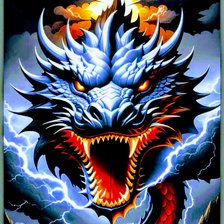 Схема вышивки «Дракон»