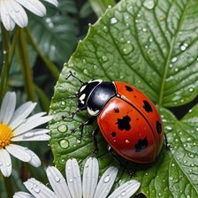 Схема вышивки «Lady bug»