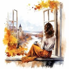 Схема вышивки «Уютная осень»