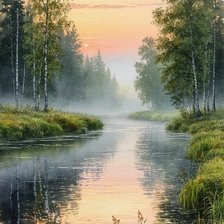 Схема вышивки «Летнее утро»