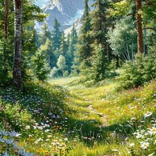 Схема вышивки «Горный воздух»