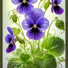 Схема вышивки «Цветы»