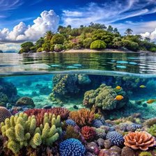 Схема вышивки «Морская красота»