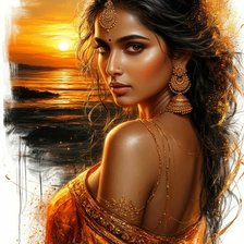 В лучах заката