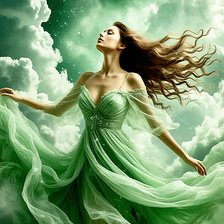 Схема вышивки «Над облаками»