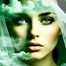 Схема вышивки «Над облаками»