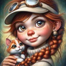 Схема вышивки «девочка»