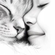 Схема вышивки «кот»