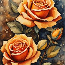 Схема вышивки «розы»