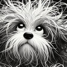 Схема вышивки «собака»