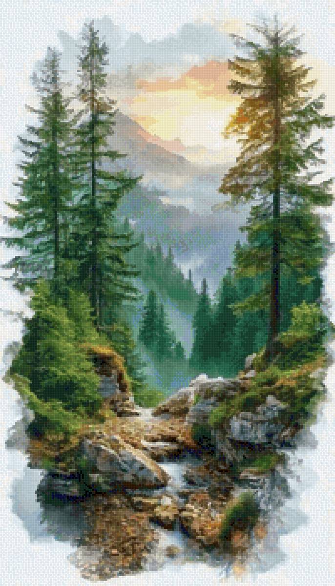 Горное ущелье - предпросмотр