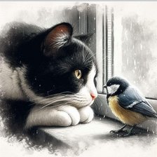 Схема вышивки «Ожидание (1)»