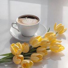 Схема вышивки «Кофе»