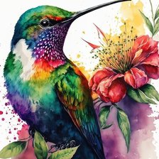 Схема вышивки «Колибри»