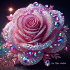 Схема вышивки «Драгоценная 🌹»