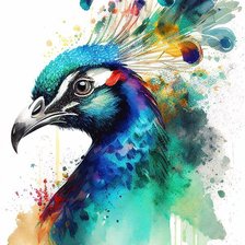 Схема вышивки «Павлин»